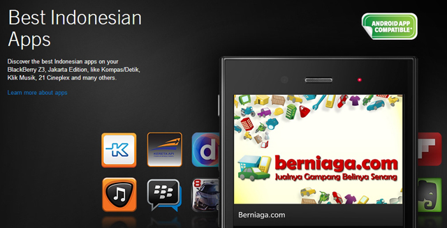블랙베리Z3 자카르타에디션 그리고 인도네시아 스마트폰시장