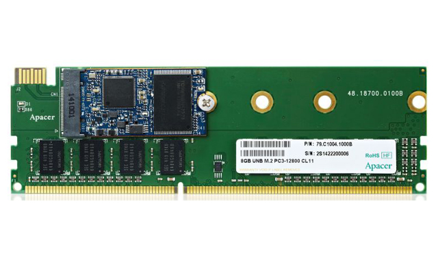 DDR3메모리와 SSD의 만남,Apacer DDR3-1600 M.2 HF